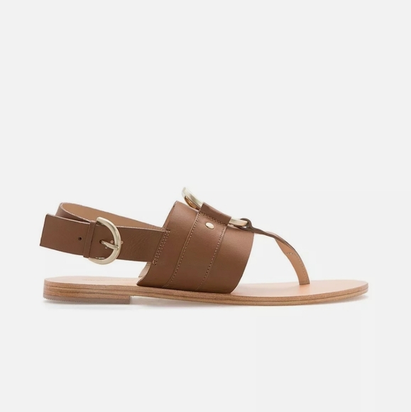 brown COUNTRY ROAD genuine leather abby flat sandal size 36.5 bnib RRP$129 - Picture 2 of 3